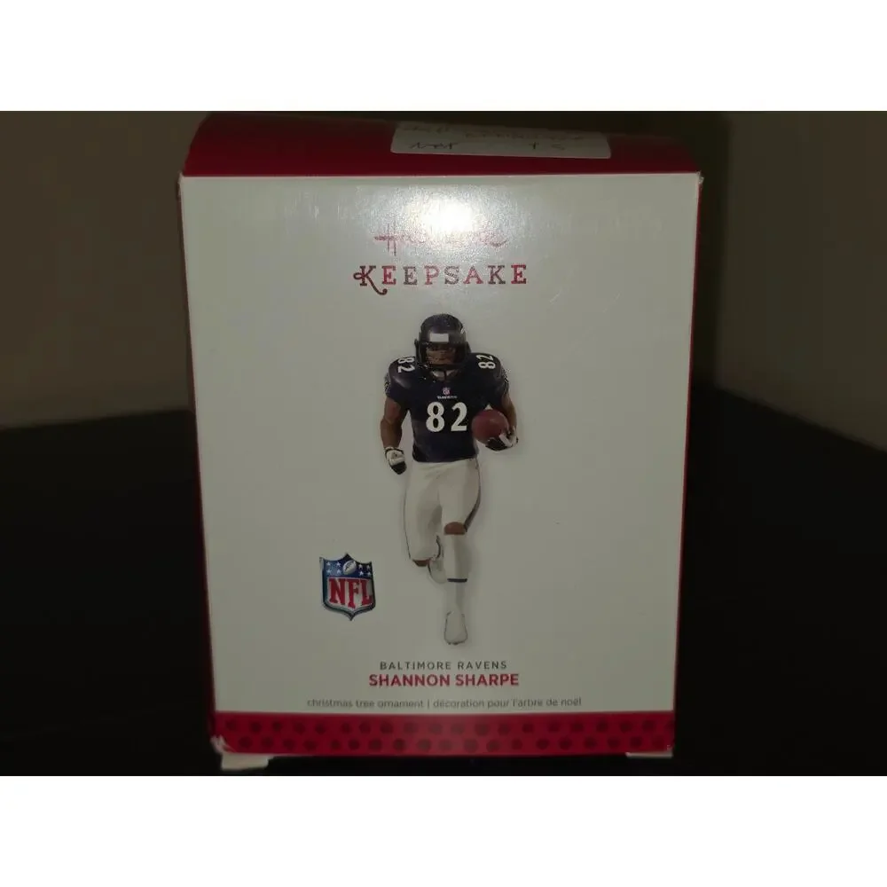 2013 Hallmark Keepsake Christmas‎ Ornament Shannon Sharpe NFL Baltimore Ravens